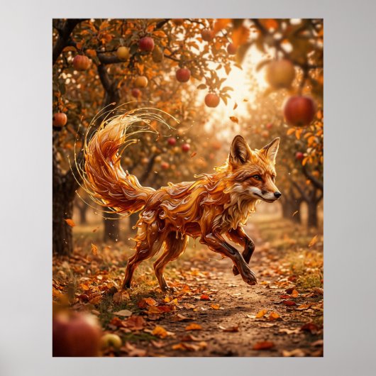 Karamell-Fuchs-Orchard-Run Poster (Vorne)