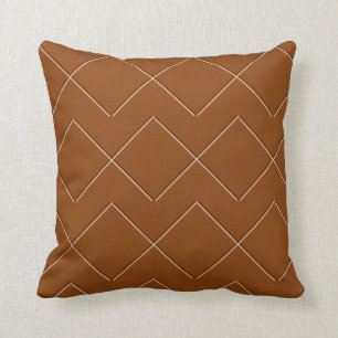 Karamell-geometrisches modernes Innenkissen 16x16 Kissen