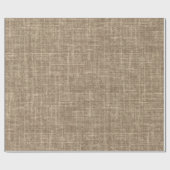 Karamell Leinen Geschenkpapier (Flach)