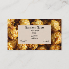 Karamell-Popcorn-Visitenkarte Visitenkarte