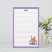 Karamell-Trüffel-Häschen Briefpapier (Stehend Vorderseite)