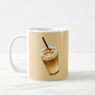 Karamell- und Nuss-Eiskaffee Kaffeetasse