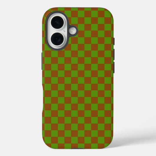 Karamellapfel-Karo-Muster Case-Mate iPhone Hülle (Rückseite)