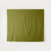 Karamellapfel-Karo-Muster Wandteppich (Vorderseite (Horizontal))