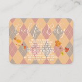 Karamellapplikation - Rotes Buch für Beipackkarte Platzkarte (Vorderseite)