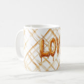 Karamellbonbon Liebe Kaffeetasse (Vorderseite Links)