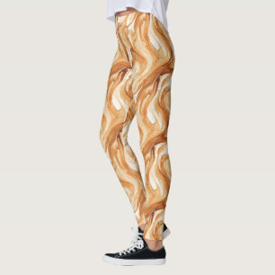 Karamellbonbon-Swirls Leggings