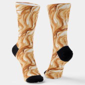 Karamellbonbonwirbel Socken (Gewinkelt)
