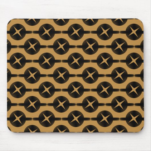 Karamellbraun Gelegentlich Kreise Mousepad (Vorne)