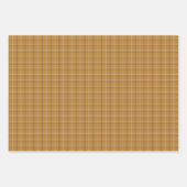 Karamellbraun Kariertes Klassisches Muster Geschenkpapier Set (Vorderseite)