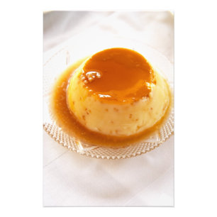 Karamellcreme-Pudding mit Karamell Fotodruck