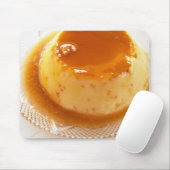 Karamellcreme-Pudding mit Karamell Mousepad (Mit Mouse)