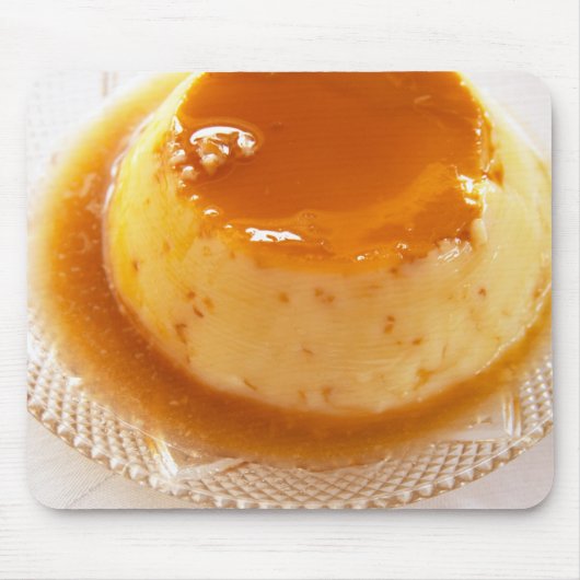 Karamellcreme-Pudding mit Karamell Mousepad (Vorne)