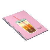 Karamelleis-Kaffee mit cremefarbenem Magnet Notizblock (Rechte Seite)