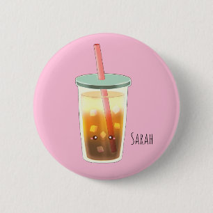 Karamelleis-Kaffee mit Sahnetaum Button