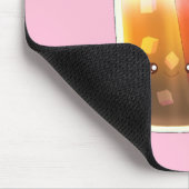 Karamelleis-Kaffee mit Sahnetaum Mousepad (Ecke)