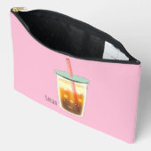 Karamelleis-Kaffee mit Sahnetaum Zubehörtasche (Offen)