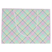 Karamellfarbenmuster geprüft. große geschenktüte (Rückseite)