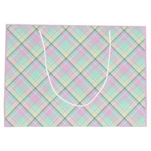 Karamellfarbenmuster geprüft. große geschenktüte (Rückseite)