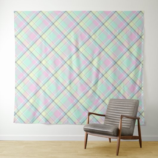 Karamellfarbenmuster geprüft. wandteppich (Beispiel (Horizontal))