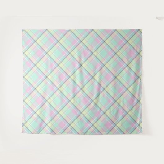 Karamellfarbenmuster geprüft. wandteppich (Vorderseite (Horizontal))