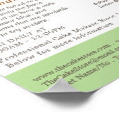 Karamellkuchen, Bäckerei, Kuchenwerbung Poster (Ecke)