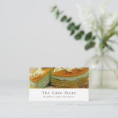 Karamellkuchen, Kuchenmacher, Kuchenladen Visitenkarte (Stehend Vorderseite)