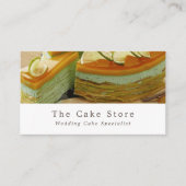 Karamellkuchen, Kuchenmacher, Kuchenladen Visitenkarte (Vorderseite)