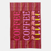 Karamelll-Schokolade-Kaffeedesign Geschirrtuch (Vertikal)
