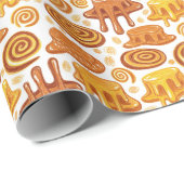Karamellmuster Geschenkpapier (Rolleneckpunkt)