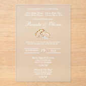 Karamellring Acryleinladungen (Vorderseite)