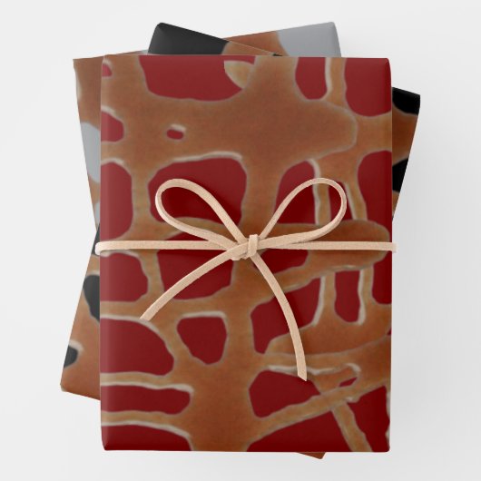 Karamellsoße Geschenkpapier Set (Beispiel)