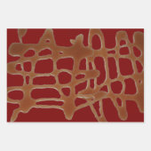 Karamellsoße Geschenkpapier Set (Vorderseite)