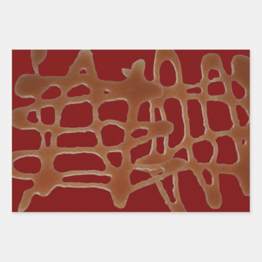 Karamellsoße Geschenkpapier Set (Vorderseite)