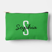 Karamellstreifen mit Monogramm, frisch grün