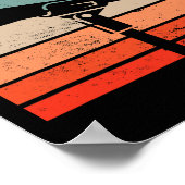 Karaoke Bar Vintages Mikrofon Singing Song Party Poster (Ecke)