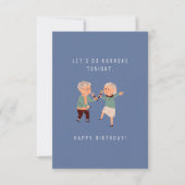 Karaoke Birthday Card (Vorderseite)