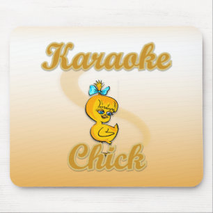 Karaoke Chick Mousepad