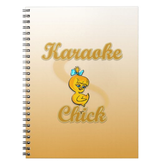 Karaoke Chick Notizblock (Vorderseite)