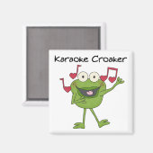 Karaoke Croaker Magnet (Vorderseite/Rückseite)