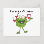 Karaoke Croaker Postkarte (Vorderseite)