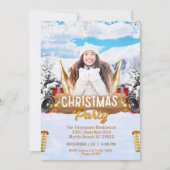 Karaoke Dance DJ Music Christmas Party Einladung (Vorderseite)