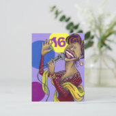 KARAOKE-DIVA-PARTY EINLADUNG 16. GEBURTSTAG 16 (Stehend Vorderseite)