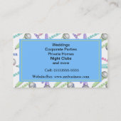 Karaoke DJ Business Card Visitenkarte (Rückseite)