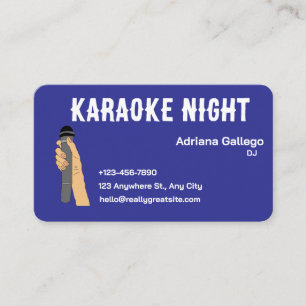 Karaoke dj Visitenkarte (editierbar)