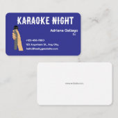 Karaoke dj Visitenkarte (editierbar) (Vorne/Hinten)