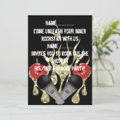 Karaoke - Einladung (Stehend Vorderseite)