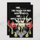 Karaoke - Einladung (Vorne/Hinten)