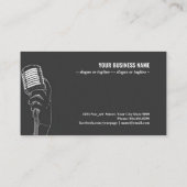 Karaoke-Flachstil Visitenkarte (Rückseite)