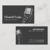 Karaoke-Flachstil Visitenkarte (Vorne/Hinten)